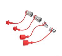 2 set di connettori idraulici ISO5675 con copertura antipolvere accoppiamento efficiente per applicazioni ad alta pressione (NPT3/8)