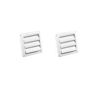 2 set di coperture per sfiato dell'asciugatrice, antivento, per cucina, ristorante, casa, bianco, 15,2 cm
