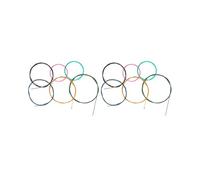 2 set di corde per chitarra classica in nylon multicolore con fili per tasti