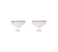 2 set di cordiera per mandolino cromata, 10 corde, con viti, 70,5 x 42 mm