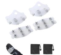 2 set di crampi per scarpe, bitte per il ghiaccio per scarpe e stivali, con punte da stivali anti-slip a 7 fronti per l'arrampicata e le escursioni a piedi