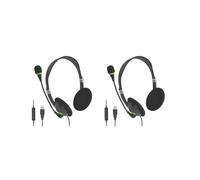 2 set di cuffie USB ad alte prestazioni stile head-mounted auricolare buona connettività cuffie per computer per ufficio call center aziendale
