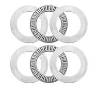 2 set di cuscinetti a rulli conici NTA613+2TRA con rondelle, cuscinetti a rulli conici in acciaio cromato resistente al calore da 3/8 x 13/16 x 5/64 pollici