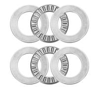 2 set di cuscinetti a rulli conici NTA613+2TRA con rondelle, cuscinetti a rulli conici in acciaio cromato resistente al calore da 3/8 x 13/16 x 5/64 pollici