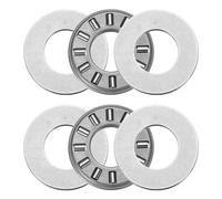 2 set di cuscinetti a rulli conici NTA613+2TRA con rondelle, cuscinetti a rulli conici in acciaio cromato resistente al calore da 3/8 x 13/16 x 5/64 pollici