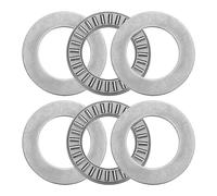 2 set di cuscinetti a rulli conici NTA613+2TRA con rondelle, cuscinetti a rulli conici in acciaio cromato resistente al calore da 3/8 x 13/16 x 5/64 pollici