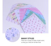 2 set di documenti per bambini da 72 pezzi pieghevoli fatti a mano che piegano