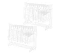 2 set di espositori per nail art in acrilico - Espositore trasparente per