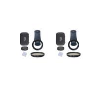 2 set di filtri portatili per obiettivo della fotocamera del cellulare da 37 mm, clip su filtro CPL rimovibile