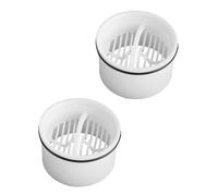 2 Set di Filtro per capelli e Tubo subacqueo per doccia, Compatibile con Viega Tempoplex Sifone di scarico 6960, 6961, 6962, 6963, Filtro per capelli di ricambio, Filtro per capelli e inserto filtro