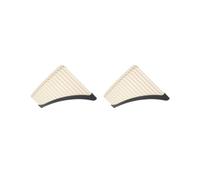 2 set di flauti Pan in resina strumento musicale popolare per regalo musicale amante della musica 16 pipe beige