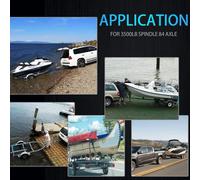 2 Set Di Kit Cuscinetti Per Asse Del Rimorchio Per Barca 3500 LB L68149 L44649