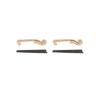 2 set di manico per violino in acero con tastiera in ebano per 4/4 violino full size parti fai da te