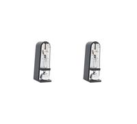 2 set di Metronomo Meccanico Universale Metronomo per Chitarra Ukulele Strumento Musicale Nero, 11x5.2x3.5cm