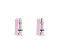 2 set di Metronomo Meccanico Universale Metronomo per Chitarra Ukulele Strumento Musicale Rosa, 11x5.2x3.5cm