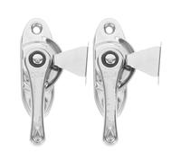 2 set di mezzaluna in acciaio inossidabile for porte e finestre. Gancio sicurezza universale. Installazione semplice, senza attrezzi Per Porte Scorrevoli e Finestre