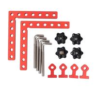 2 set di morsetti quadrati di posizionamento a 90 gradi in lega di alluminio metrico imperiale ad angolo retto per la lavorazione del legno