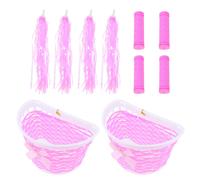 2 set di nastri Bike Basket Children Bike Maniglia Covers Bambini Bike