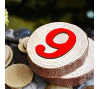 2 set di numeri in legno adesivi matematica numero di decalcomanie a forma di