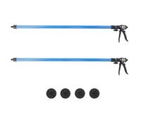 2 Set di pali di supporto per armadi, di supporto a terza mano telescopico, cavalletto regolabile da 115-290 cm per armadi sospesi con base universale, capacità di carico