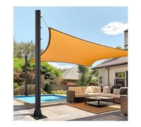 2 set di pali per vela parasole resistenti, kit in metallo per terrazza e cortile, supporto per baldacchino esterno, palo luminoso da giardino, pali resistenti per parasole