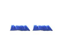 2 set di parrucca da motociclista Skinhead Punk casco Mohawk parrucca costumi parrucchino blu