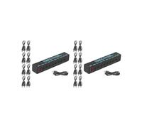 2 set di Pedali per Chitarra Alimentatore Pedalboard Alimentatore Robusto Pedale Effetto Chitarra