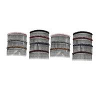 2 Set Di Pettini Per Con Denti Di Strass Scintillanti Pettine Laterale Alla Moda Accessori Per Per Donne 7 Pezzi * 2