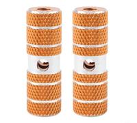 2 set di picchetti posteriori per bicicletta con struttura in lega di alluminio solida e scanalature antiscivolo verticali/orizzontali per un posizionamento sicuro su mountain bike e biciclette