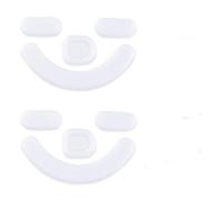 2 set di piedini bianchi arrotondati con bordi curvi di ricambio per mouse da gioco Razer Viper V2 Pro Hyperspeed