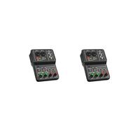 2 set di Plastica Scheda Audio Portatile Mini USB Power Audio Mixer Indoor Studio Registrazione Vocale Live Streaming Notebook Console Computer