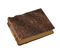 2 set di quaderni creativi in pelle, fatti a mano, schizzi, diari vintage(D)