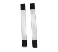 2 set di scaffali a rullo per elettrodomestici Mobile Roller Brackets Mobili Base Mobile alzata Ruote per frigorifero, lavatrice e mobili Base Mobile alzata Ruote (argento)