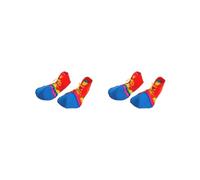 2 set di scarpe da clown jumbo colorate a righe per cosplay, per Halloween, bambini, uomini, donne, medie