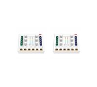 2 set di schede audio professionali 12 effetti sonori a basso rumore per karaoke gaming nero