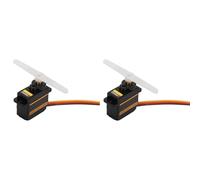 2 Set di Servo Ingranaggi in Metallo 12g 1, 8 Kg 10 Secondi di Ingranaggi Analogici Servo per EMAX ES08MA II per Robot Elicotteri Ad Ali Fisse 450