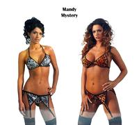 2 Set di Sexy Intimo Donna Leopardato Mandy Mystery Reggiseno e Mutanda L/XL