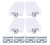 2 set di staffe universali per armadio da cucinae piastra per appendere a parete per il montaggio a parete di mobili, appendiabiti regolabile con piastra di montaggio