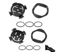2 set di supporto per bicicletta regolabile a un quarto di giro, staffa GPS per bicicletta con cinghie in silicone, supporto anteriore sicuro per bicicletta, compatibile con Garmin XOSS G/G+ iGPSPORT
