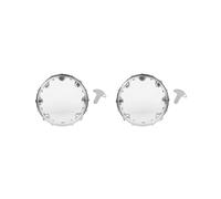 2 set di tamburelli da 25,4 cm Pandeiro Bright Crisp Head Drum per Classroom Dance Party trasparente