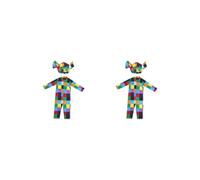 2 set di tuta per bambini tuta cosplay abbigliamento per feste celebrazioni carnevale L multicolore