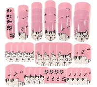 2 set di unghie finte Stick Nail Kit per agers con Multiple e Salon Use Safe Design, Stick on nails-made of materiale, Bello e sicuro da usare, Unghie finte per unghie finte, Colo...