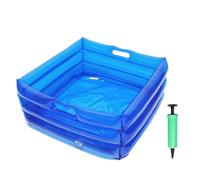 2 set di vasca da bagno gonfiabile, 35 x 35 x 14 cm, per pediluvio gonfiabile, per spiaggia, per la spiaggia, per i piedi, per la piscina in PVC ispessito, per i piedi gonfiabili con pompa, per la