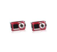 2 Set di Videoregistratore Impermeabile Doppio Schermo Mini Ad Alta Definizione Multifunzionale Outdoor Fotocamera Digitale DV Telecamere Bambini Dilettanti
