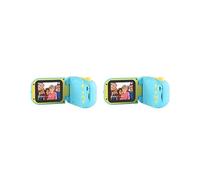 2 set di videoregistratore per bambini per bambini bambino vacanza supporto 32 GB SD Card blu