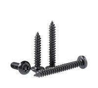 2 set di viti autofilettanti Torx a sei lobi in acciaio inossidabile 304 nero con bulloni a perno viti autofilettanti di sicurezza antifurto(M4.2x25mm 20pcs)