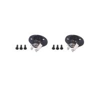 2 set di viti rotonde di ricambio per presa jack di uscita per chitarra, colore nero