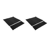 2 Set Director Sedia di Ricambio in tela, Copertura in tela a righe Accessori per mobili di ricambio per la casa Direttore Sedia (Nero)