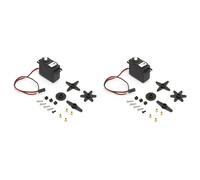 2 Set DS04 NFC Servomotore a Rotazione Continua 360 Gradi Servomotore DC con Potenziometro di Regolazione per Robot RC Aerei Auto