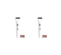 2 set Elettrico Riscaldato Piegaciglia Durevole Portatile Ricaricabile per Salone Casa Bianco 3,2x14,3 cm